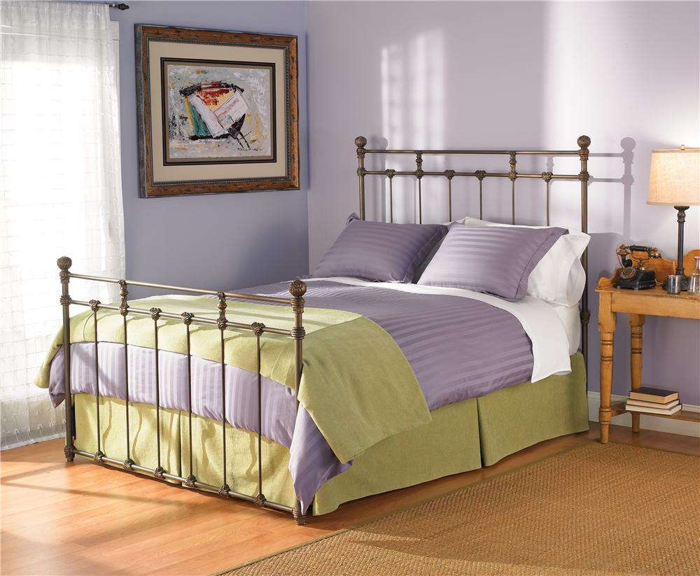 Wesley Allen Iron Beds CB1004T Twin Sena Iron Poster Bed Corner